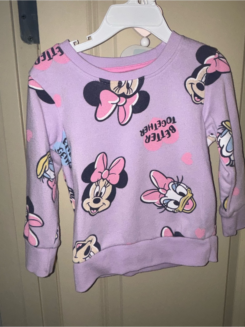 Disney Junior Toddler Girls Minnie Mouse & Daisy Sweatshirt 2T